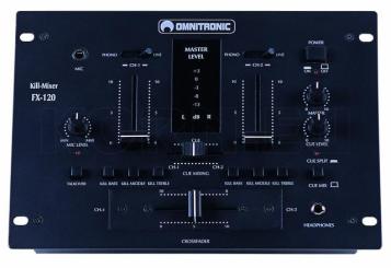 OMNITRONIC FX-120 Black DJ-Mischpult / Mixer 