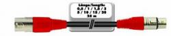 Kabel MC-100R,10m,rot,XLR m/f,symm. 