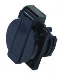 Klappdeckel-Einbausteckdose sw 230V 16A 