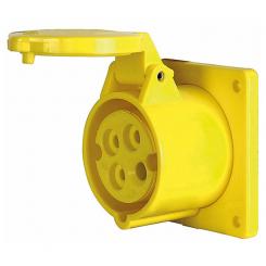 PCE CEE Geräteanbausteckdose 16A 4-polig, gelb 