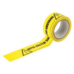 Klebeband PVC 50mm/66m - Bitte halten Sie 1,5m Abstand 