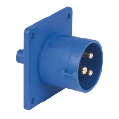PCE CEE Geräteanbaustecker 16A 3-polig, blau 