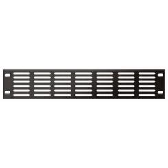DAP Frontplatte 2HE, mit Lüftung schwarz 