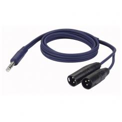 DAP FL36 - 2 bal. XLR/M 3 p. > Jack stereo 1,5m 