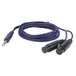 DAP FL37 - 2 bal. XLR/M 3 p. > Jack stereo 1,5m 