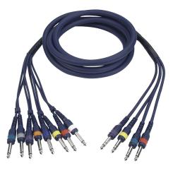 DAP Snake-Kabel FL69 - 8 Jack mono > 4 Jack stereo 3m 