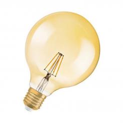 Osram Vintage 1906 LED Classic Globe125 Filament Gold 7-51W/824 E27 650lm ultra warmweiß nicht dimmbar (EEK: E) 