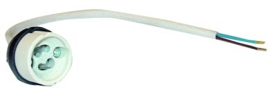 rutec Licht Fassung GU10/GZ10 160mm isol. Zuleitung VDE 