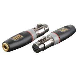 Profi Adapter XLR-Kupplung 3p. > 6,3 Klinkenbuchse Stereo 