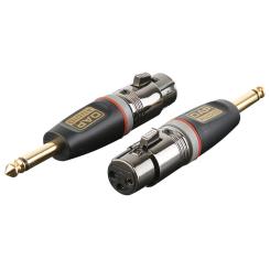 Profi Adapter XLR-Kupplung 3p. > 6,3 Klinkeenstecker Mono 