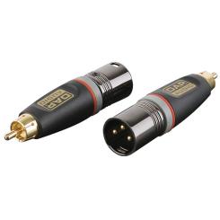 Profi Adapter XLR-Stecker 3p. > Cinch-Stecker 