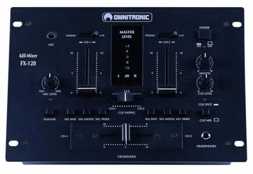 OMNITRONIC FX-120 Black DJ-Mischpult / Mixer 