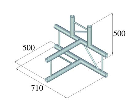 BILOCK BQ2-PAT42V 4-Weg T-Stück 