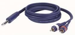DAP FL35 - Stereo Jack 6,3mm > 2 RCA Male L/R 3m 