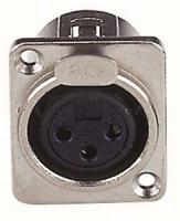 DAP XLR-Buchse 3p. Nickel housing Female 