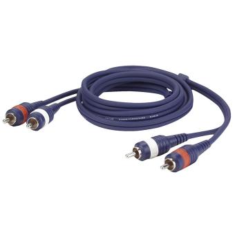 DAP FL24 - 2 RCA Male L/R > 2 RCA Male L/R 0,75m 