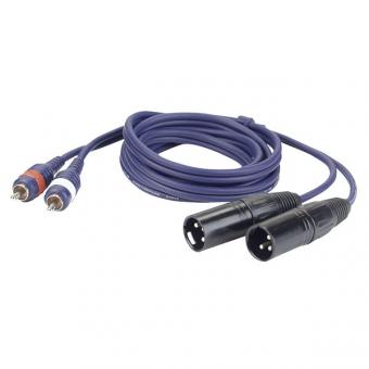 DAP FL26 - 2 Cinch (M) L/R > 2 XLR (M) 3-pol. 1,5m 