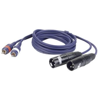 DAP FL26 - 2 RCA Male L/R > 2 XLR/M 3 p. 3m 