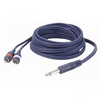 DAP FL33 - mono Jack > 2 RCA Male L/R 1,5m 