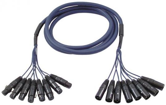 DAP Snake-Kabel FL60 - 8 XLR/M 3 p. > 8 XLR/F 3 p. 3m 