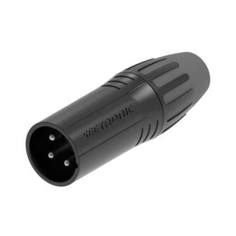 Seetronic XLR Verbinder 3-polig male, schwarz 
