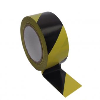 PVC Markierungsklebeband 50mm/33m schwarz/gelb 