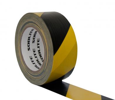 SOBLITE Gewebe-Markierungsband CLM52 50mm/25m schwarz/gelb 