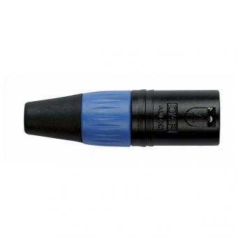 DAP XLR-Stecker 3p. male, Black housing, blau 