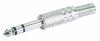 Klinkenstecker stereo 6,3mm Metallh. 