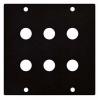 DAP Jack Panel 6xJack, 2 Segments 