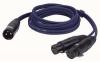 DAP FL38 - bal. XLR/M 3 p. > 2 XLR/F 3 p. 1,5m 